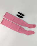 Multicoloured Plus Size Knit Buckle Thigh High Socks