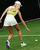 Popular Fashion Women Backless Tie Waist Side Slit Lined Tennis Dress S-L
