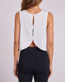 Women Hollow Out Back Sleeveless Running Sports Vest S-L