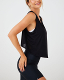Women Hollow Out Back Sleeveless Running Sports Vest S-L