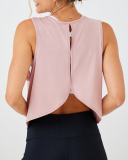 Women Hollow Out Back Sleeveless Running Sports Vest S-L