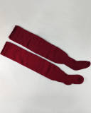 Multicoloured Plus Size Knit Buckle Thigh High Socks