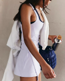 Women Sleeveless New Sports Lined Tennis Quick Drying Dress S-L