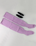 Multicoloured Plus Size Knit Buckle Thigh High Socks