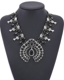 Fashion Bohemian Style Turquoise Flower Pendant Alloy Necklace