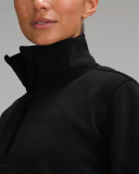 Stand Collar Long Sleeve Pocket Front Fashion Pullover S-L