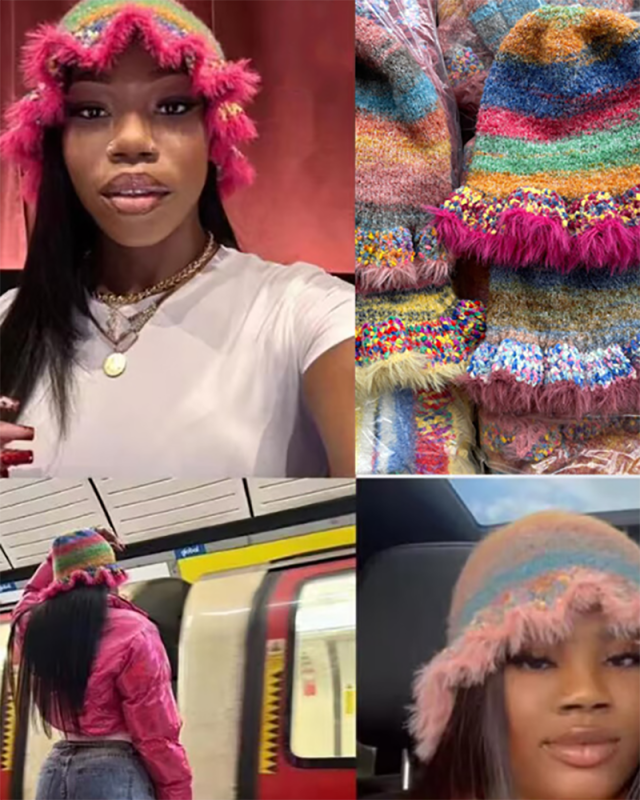 Winter Colorful Women Fashion Girl Beanie Hat