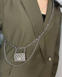 Waist Chain Women's Small Fragrant Accessories Metal Chain Belt Decorative Small Bag