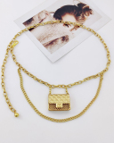 Waist Chain Women's Small Fragrant Accessories Metal Chain Belt Decorative Small Bag