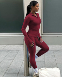 Sporty Women Trendy Two Piece Pant Set S-L