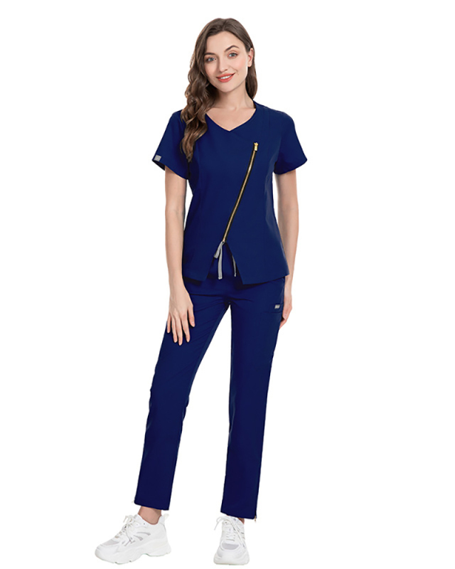Short Sleeved Surgical Gown Set For Doctors And Nurses SPA Beauty Salon Work Clothes Scrub Set  XS-XXL