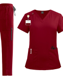 New Dental Clinic Doctor Nurse Work Clothes Southeast Asian Hot Selling Scrub Set S-2XL