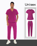 Unisex Hospital Nurse Clinic Beauty Salon Work Clothes Scrub Set XS-2XL
