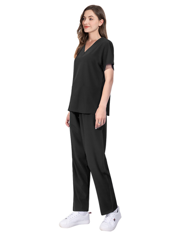 Elastic Quick Drying Surgical Gown Hospital Nurse Gown Set Beauty Salon Work Set Scrub Set S-2XL