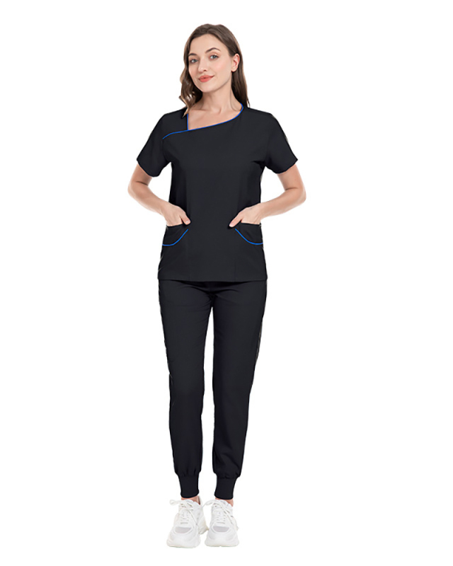 Summer Thin Comfortable Casual Short Sleeved Women's Set Scrub Set S-2XL