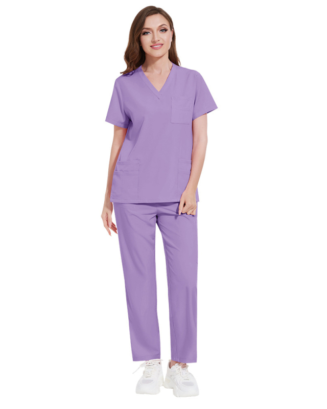 Multi Color Split Set Nurse's Clothing Work Clothes Protective Clothing Professional Workwear Technician's Clothing Scrub Set S-2XL