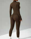 New Wholesale Tight Sports Quick Drying Fitness Bra Coat Pants Sets XS-XL