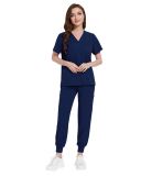Elastic And Comfortable Summer Thin Leg Pants Workwear Dental And Oral Clinic Beautician Surgical Scrub Set S-2XL