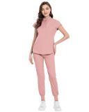 15 Color Medical Uniform Scrubbing Nursing Pants Elastic Stand Collar Nursing Uniform S-2XL