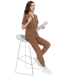 Elastic And Comfortable Summer Thin Leg Pants Workwear Dental And Oral Clinic Beautician Surgical Scrub Set S-2XL
