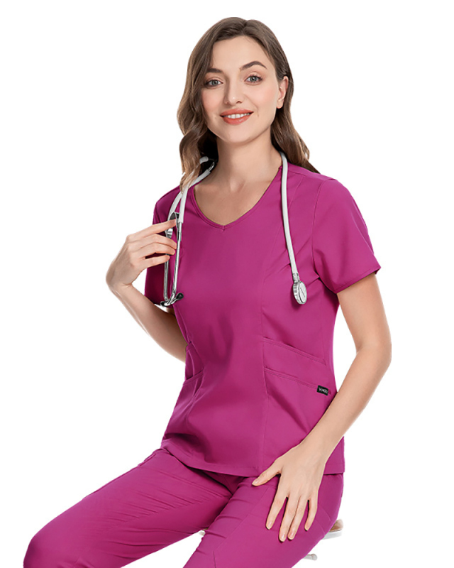 Leisure Elastic Hand Washing Clothes Beauty Salon SPA Doctor's Surgical Suit Set Scrub Set XS-2XL