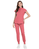 15 Color Medical Uniform Scrubbing Nursing Pants Elastic Stand Collar Nursing Uniform S-2XL