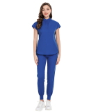 15 Color Medical Uniform Scrubbing Nursing Pants Elastic Stand Collar Nursing Uniform S-2XL