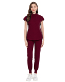 15 Color Medical Uniform Scrubbing Nursing Pants Elastic Stand Collar Nursing Uniform S-2XL