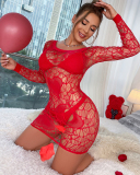 Long Sleeve Fishnet Wholesale Sexy Dress