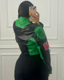 Retro Women Fashion Baseball Jacket S-L