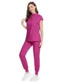 Short Sleeved Thin Collar  Experimental Clothing Clinic SPA Foot Therapy Surgical Clothing Scrub Set XS-2XL