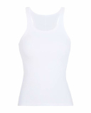 Women's Solid Color Narrow Shoulder Elastic Slim Fit Slimming Vest S-L