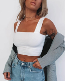 Women's Summer Fashion Women's T-Shirt Sexy Umbilical Top XS-L