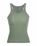 Women's Solid Color Narrow Shoulder Elastic Slim Fit Slimming Vest S-L