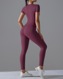 Women Short Sleeve Quick Drying New Running Outdoor Yoga Two-piece Sets S-XL