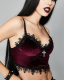 Summer Lace Lace Lace Chest Wrapped Vest S-L