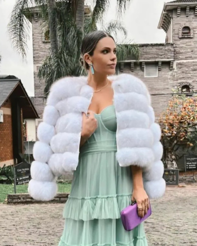 2024 Fashionable Women Winter Fur Coat S-5XL