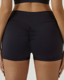 Women V Waists Pocket Sports Ruched Running Shorts S-XL