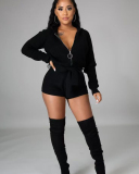 Wholesale Knitted Sweater Autumn Short Romper S-XL