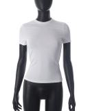 Women's Spring Hot Sale Solid Color Round Neck Short Sleeve Basic T-Shirt Top XS-L