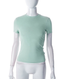 Women's Spring Hot Sale Solid Color Round Neck Short Sleeve Basic T-Shirt Top XS-L