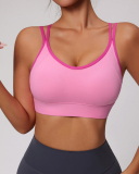 Women Factory Price Colorblock Fashion Running Sports Bra S-XL