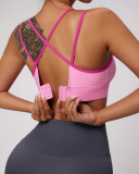 Women Factory Price Colorblock Fashion Running Sports Bra S-XL