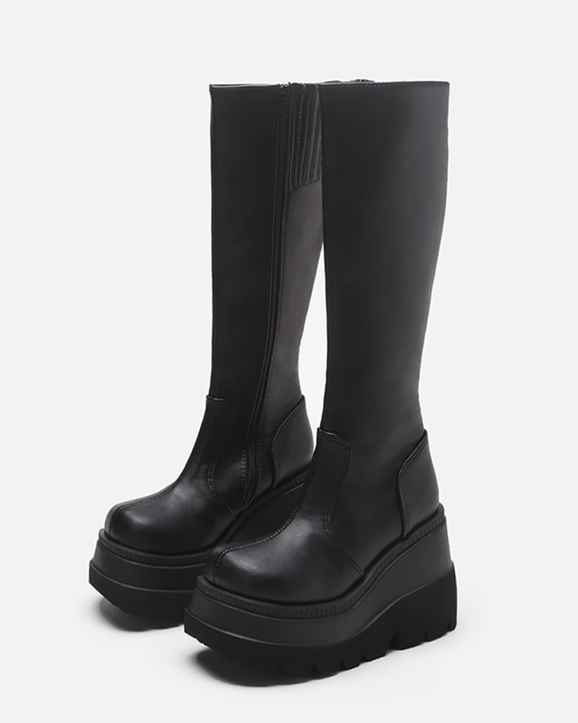 Wholesale New Arrival Women Fashion Black High Boot 35-43