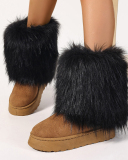 Y2K Style Winter Fur Snow Boots 36-42