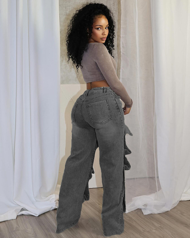 High Waist Women Wholesale New Jean Pants S-3XL
