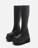 Wholesale New Arrival Women Fashion Black High Boot 35-43