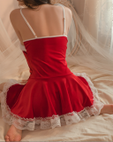 Cosplay Wholesale Red Christmas Cute Sexy Dress Lingerie