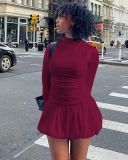 2024 New Long Sleeve Winter Girl Dress S-L