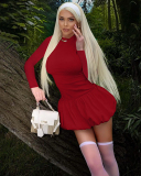 2024 New Long Sleeve Winter Girl Dress S-L
